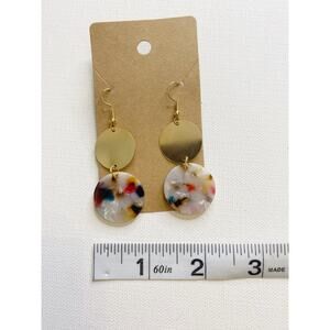 acrylic and metal Earrings
